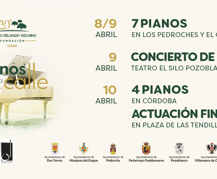 ‘Pianos en la calle’, organizado por la Fundación Ricardo Delgado Vizcaíno,